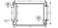 audi RADIATEUR A6 24/30/32 AT +zonder AIRCO 04-