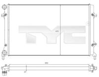 Kühler, Motorkühlung TYC 702-0025