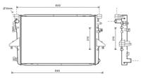 volkswagen RADIATEUR Transporter T5 2.0TDi 09-