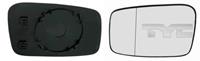 TYC Außenspiegelglas 338-0006-1 Spiegelglas,Spiegelglas, Außenspiegel VOLVO,V40 Kombi VW,V70 I LV,850 Kombi LW,S40 I VS,850 LS,S70 LS,V90 Kombi,S90