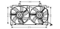 citroen KADER + DUBBELE KOELVENTILATOR Volledig met 2 schroeven