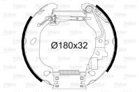 Bremsbackensatz Hinterachse Valeo 554812