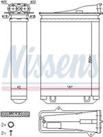 Wärmetauscher, Innenraumheizung Nissens 72954