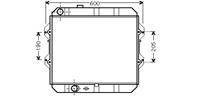 toyota RADIATEUR HI-LUX 24 TD 4WD MT 98