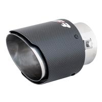 simoniracing Simoni Racing Uitlaatsierstuk Rond/Schuin Mat-Carbon+RVS - 102xL155mm - Montage 50-76m SRTRX98C