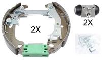 A.B.S. Bremsensatz, Trommelbremse 111452  FIAT,PUNTO 188,PUNTO Van 188AX