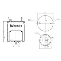 febibilstein Federbalg, Luftfederung hinten Febi Bilstein 102383