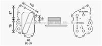 Ölkühler, Motoröl AVA MS3713