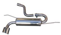 100% RVS Sportuitlaat Volkswagen Golf VI 2.0TDi GTD (170pk) 2009- 120x80mm Oblique