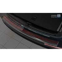 RVS AchterbumperprotectorDeluxe' Audi Q5 2008-2016 Zwart/Rood-Zwart Carbon