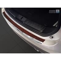RVS AchterbumperprotectorDeluxe' Jaguar F-Pace 2016- Chroom/Rood-Zwart Carbon