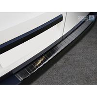 Zwart RVS Achterbumperprotector Volkswagen Crafter TGE 2017-Ribs'