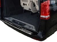 mercedes-benz Zwart-Chroom Achterbumperprotector Mercedes Vito /V-klasse 2014 -'Ribs'