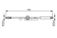 Bremsschlauch Hinterachse Bosch 1 987 481 484