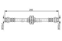 BOSCH Bremsschläuche 1 987 476 632 Bremsschlauch FIAT,SEICENTO 187,CINQUECENTO 170,SEICENTO Van 187