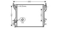 jaguar Radiateur S-type 2.7d At 04-