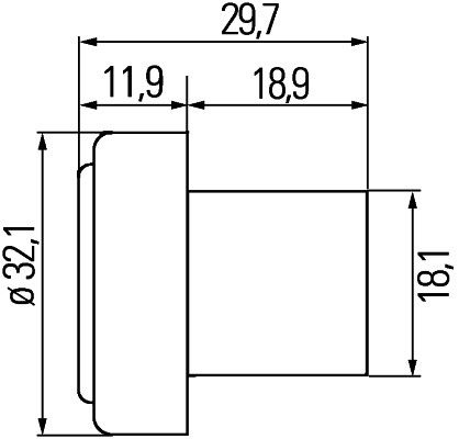 hella Zijpinkl LED 12V SuperSeal kunstst huis 2BM340825311
