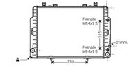 mercedes-benz RADIATEUR BENZINE Coupe 500SEC / S500C tot96