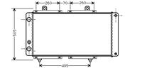 peugeot Radiateur Diesel 2.5 -4/85