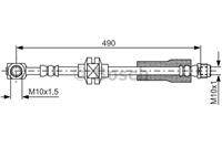 Bremsschlauch Vorderachse beidseitig Bosch 1 987 481 809