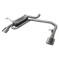 100% RVS Dubbele Sportlaat Peugeot 406 Coupe 3.0 V6 Links/Rechts 120x80mm