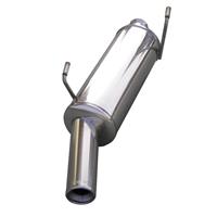 100% RVS Sportuitlaat Peugeot 206 1.4 (75pk) 2001- 80mm