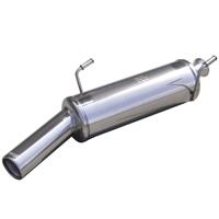 100% RVS Sportuitlaat Peugeot 206 CC 1.6 (109pk) 2000- 80mm