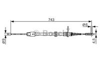 BOSCH Handbremsseil 1 987 482 329 Bremsseil,Seilzug Feststellbremse MERCEDES-BENZ,E-CLASS W212,E-CLASS T-Model S212,C-CLASS Coupe C204,CLS C218