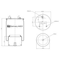 febibilstein Federbalg, Luftfederung Febi Bilstein 44631