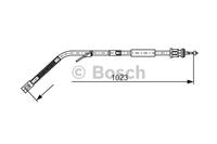 BOSCH Handbremsseil 1 987 477 125 Bremsseil,Seilzug Feststellbremse MERCEDES-BENZ,T2/LN1 Kasten/Kombi,T2/LN1 Pritsche/Fahrgestell,T2/LN1 Kipper