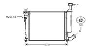 citroen Radiateur Benzine 98>02 1,1