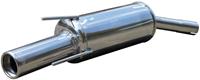 100% RVS Sportuitlaat Opel Tigra A 1.4 16v (90pk) 1994-1997 80mm