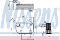 NISSENS Ölkühler 90711 Ölkühler, Motoröl VW,AUDI,PASSAT Variant 3B6,PASSAT 3B3,A4 Avant 8ED, B7,A4 Avant 8E5, B6,A6 Avant 4B5, C5,A4 8E2, B6