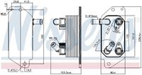 Oliekoeler, automatische versnellingsbak NISSENS 91115