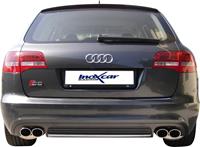 100% RVS Dubbele Sportlaat Audi S6 Avant 5.2FSi Quattro (435pk) 2009- Links/Rechts 2x90x70mm