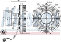 Koppeling, radiateurventilator NISSENS 86169