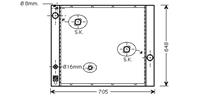 land RADIATEUR Range Rover 4.4 02-