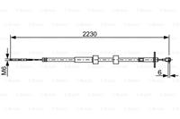 BOSCH Handbremsseil 1 987 482 500 Bremsseil,Seilzug Feststellbremse MERCEDES-BENZ,PUCH,G-CLASS W463,G-CLASS W461,G-CLASS Cabrio W463,G-MODELL W 463