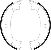 A.B.S. Handbremsbeläge 9069 Handbremsbacken,Bremsbackensatz, Feststellbremse BMW,3 E46,3 Touring E91,3 E90,1 E87,3 Touring E46,3 Compact E46