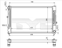 Kühler, Motorkühlung TYC 702-0010-R