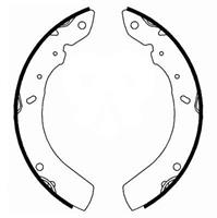 Bremsbackensatz Hinterachse ABS 40657