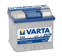 Starterbatterie Varta Blau Dynamische 12V 52Ah L1 C22 / 470A