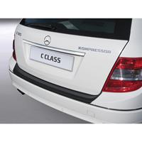 ABS Achterbumper beschermlijst Mercedes-Benz C-Klasse W204 Kombi 2007- (excl. AMG) Zwart