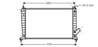 saab Radiateur Benzine 2.0 / 2.3 At
