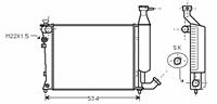 citroen RADIATEUR BENZINE
