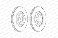 Bremsscheibe Vorderachse Ferodo DDF2597C-1
