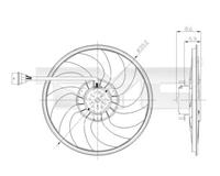 TYC Lüfter 837-0037 Elektrolüfter,Hochleistungslüfter VW,SKODA,SEAT,POLO 9N_,POLO Stufenheck 9A4,FABIA,FABIA Combi,ROOMSTER 5J,ROOMSTER Praktik 5J