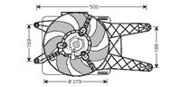 fiat Koelventilator Compleet 1100 Cc Mpi