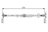 Bremsschlauch Hinterachse Bosch 1 987 476 885