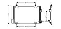 citroen Condensor C4/ds4-5/308/3008/5008 D